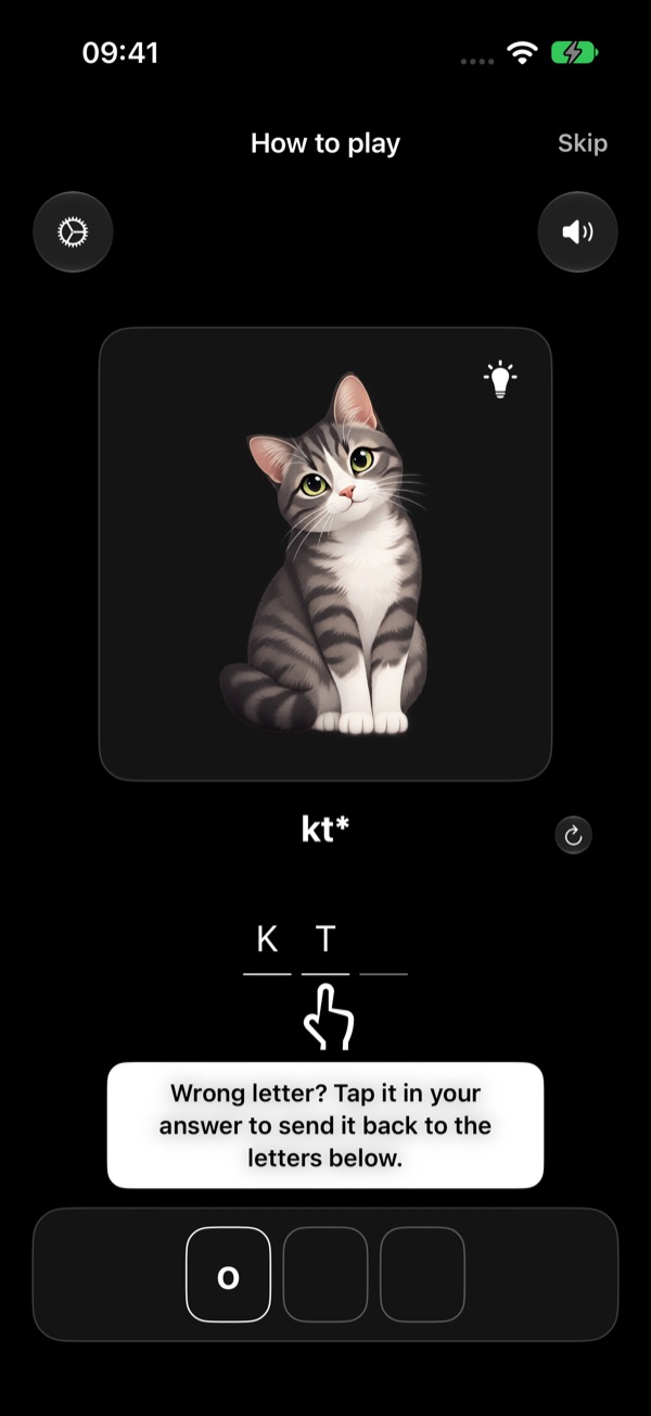 The answer shows K T. The pointer is on the wrong T in the answer.